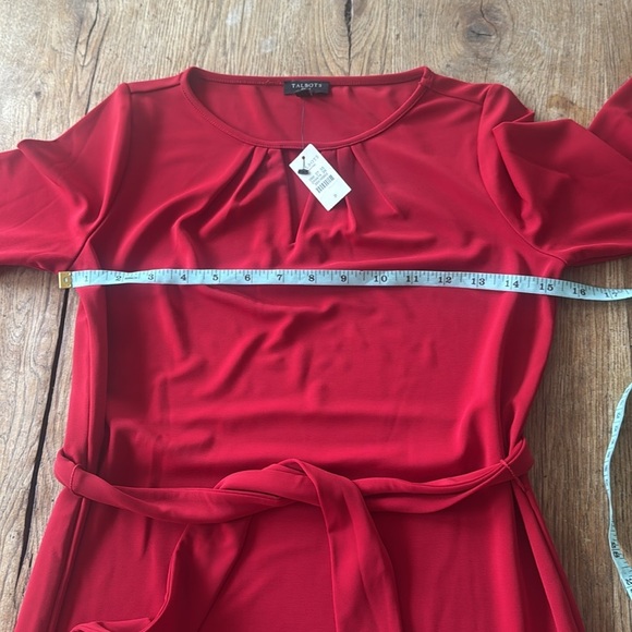 NWT Talbots red dress size P - Picture 3 of 7